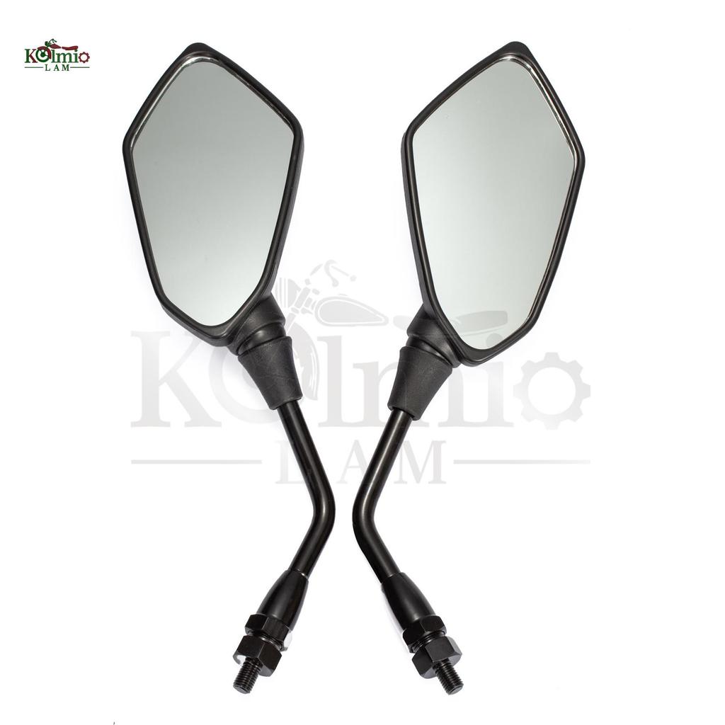 Universal Rearview Mirror for Kawasaki Z1000, Z750, Z800 - Reflective, 10mm Fit