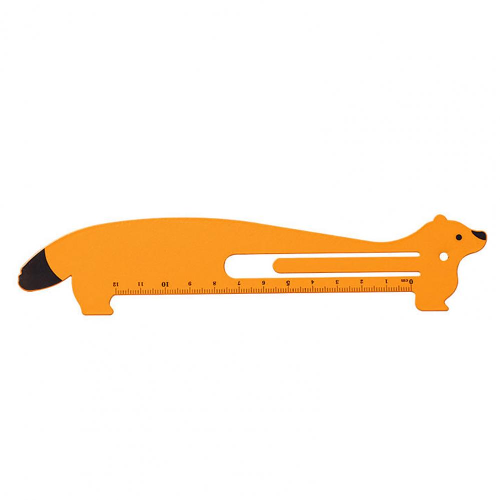 19cm Metal Bookmark Ruler Cartoon Shape Adorable Not Easily Deformed Measuring Scale Ruler Book Holder Clip Home School Supplies