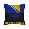 Flag Of Bosnia Herzegovina Pillow Case Comfy Pillow Cover Cute Funny Cushion Cover For Office Car Home Decor