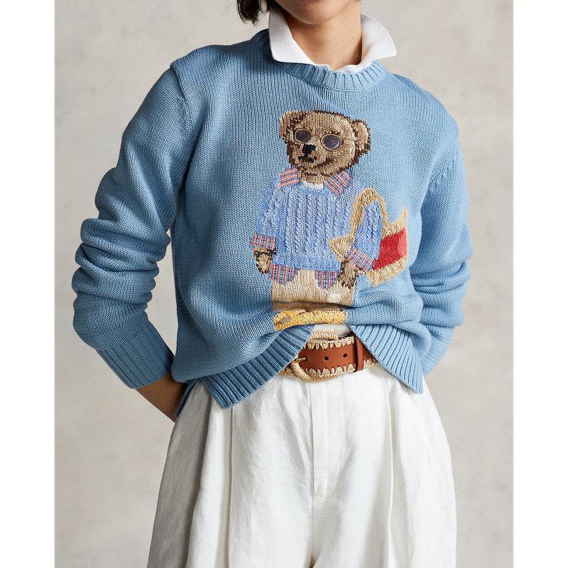 Xiao Ma Høstklassisk Brodert Retro Amerikansk Casual Løs Genser