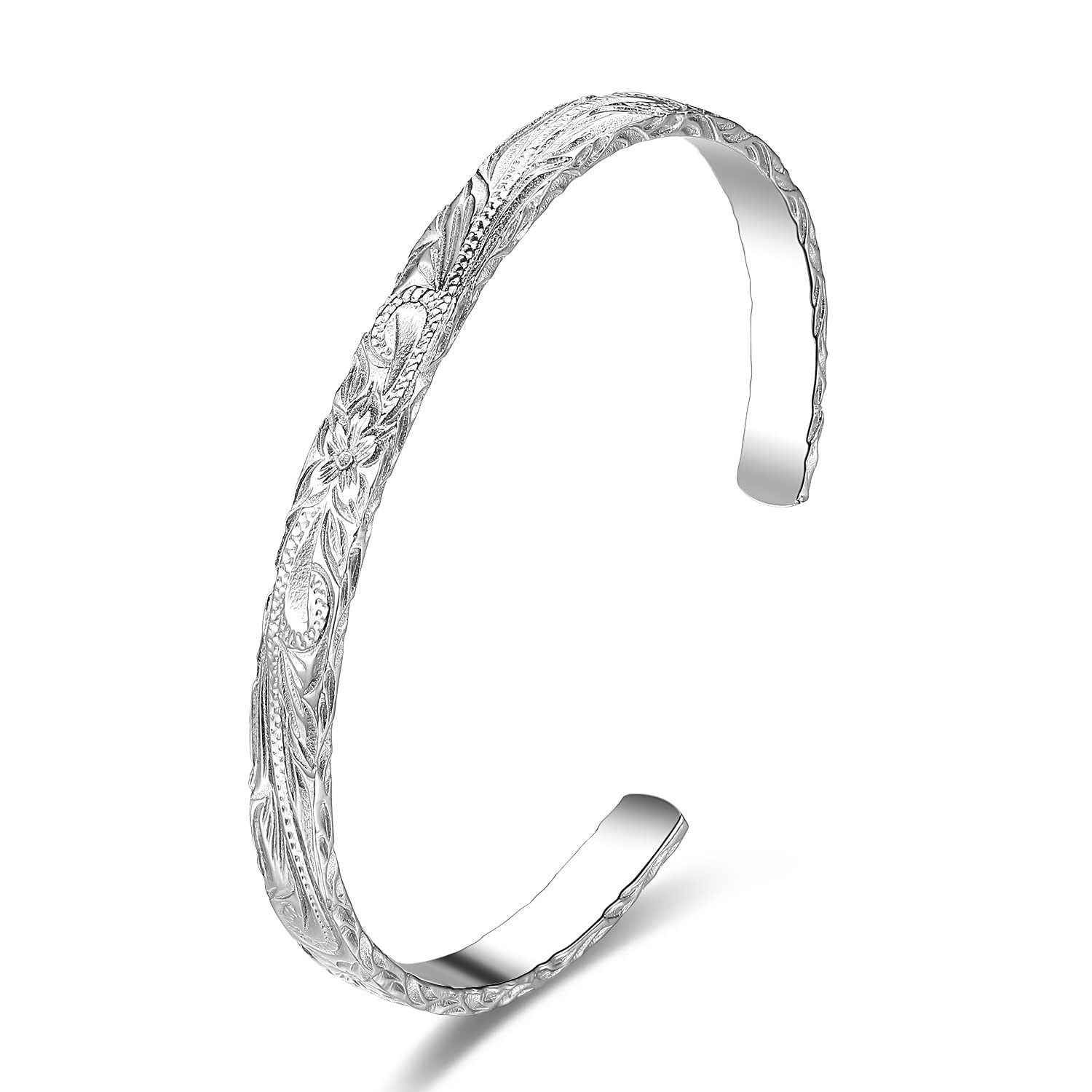 

316L Surgical Stainless Steel Hawaiian Bangle 24k PVD Goldsilver [Lucliss]