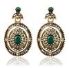 Popular Earrings, Hollow Fashion Styling Resin Rhinestone Earrings, Court Drama Accessories