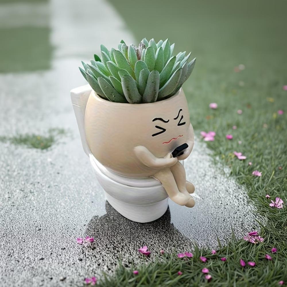 Funny Flower Planter Resin Plant Cultivation Pot Succulent Flowerpot  Succulent Planting