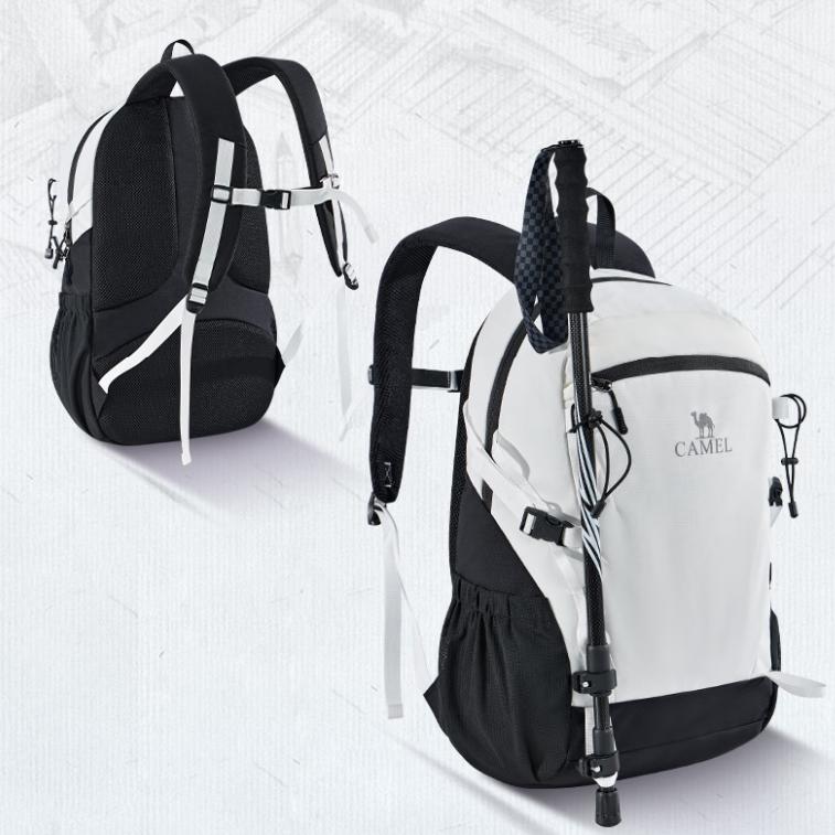 CAMEL Outdoor Rucksack, Wandern, Reisen, Bergsteigertasche, 574C635604A, Schwarz und Weiß
