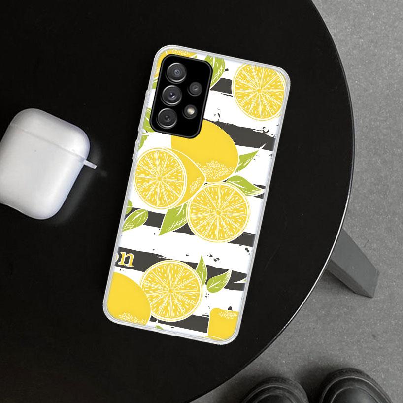 Citrus Limon Linnaeus Phone Case Cover for Samsung Galaxy A12 A22 A32 A52 A72 A02S A51 A50S A31 A20S A10S Note 20 Ultra 10 Plus