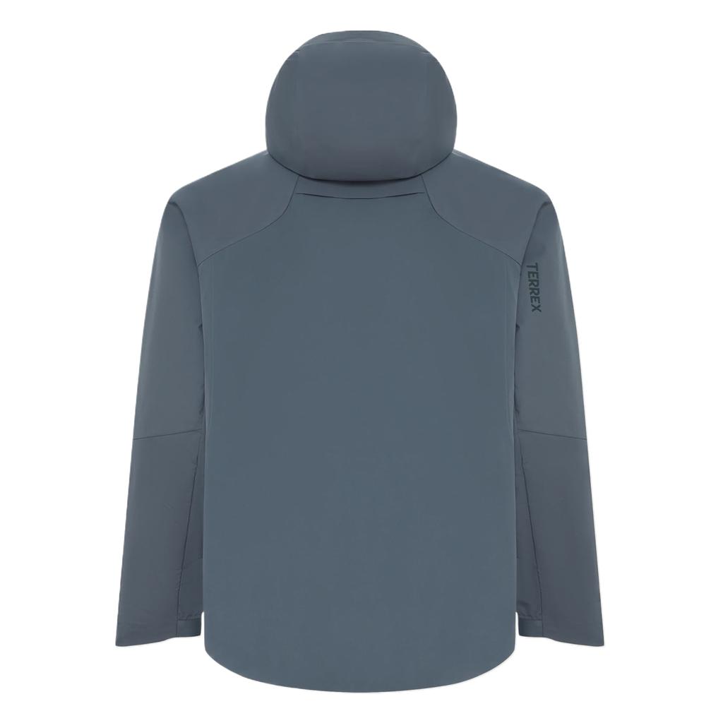 Men's Adidas Jackets Men's Asphalt Gray Hooded Non Detachable Moderate
