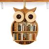2D Animal Bookshelf Ornaments Cute Wooden Animal Owls Cows Elephants Home Decor Animal Book Ornaments For Kids Party Tree