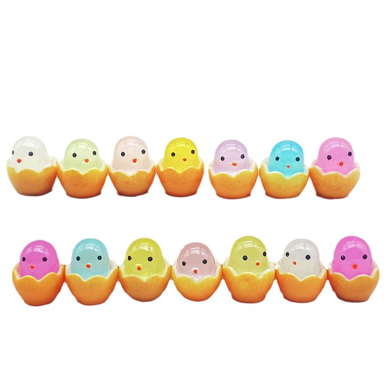 Broken Eggshell Chicks Luminous Diy Resin Accessories Cream Plastic Mobile Phone Case Nightlight Ornaments Small Gifts