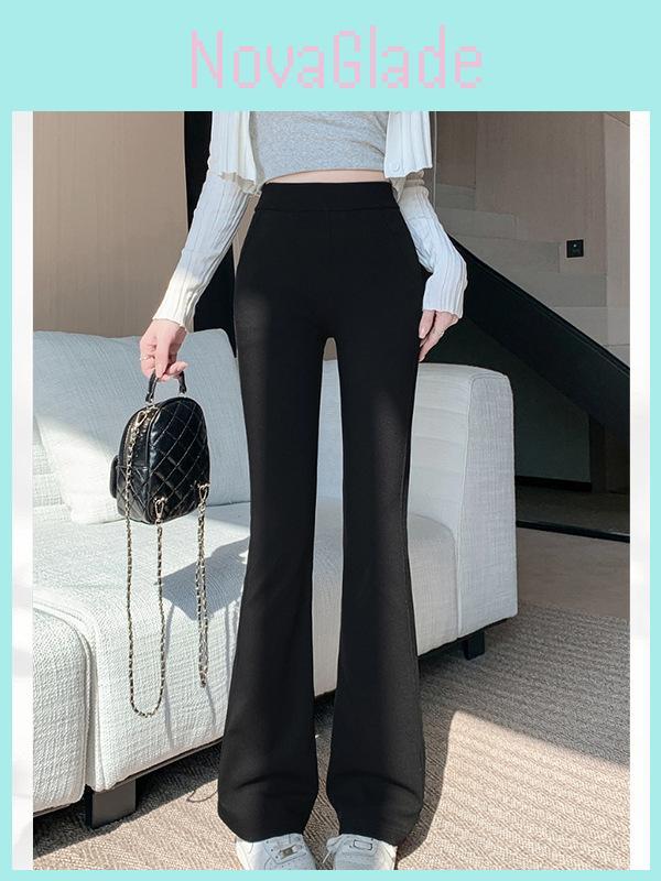 Casual Yoga Pants For Women With High Waist Micro Bell Bottoms For Fall Winter 2025