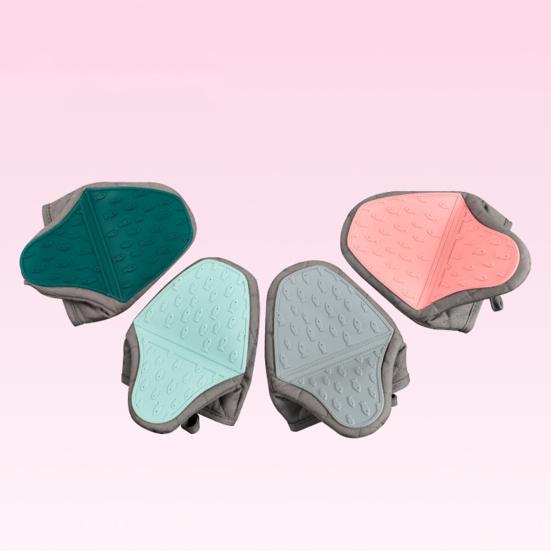 1Pc Silicone Insulated Gloves Cotton Filled Oven Mitts Heat Resistant Oven Gloves Kitchen Baking Grilling Helper