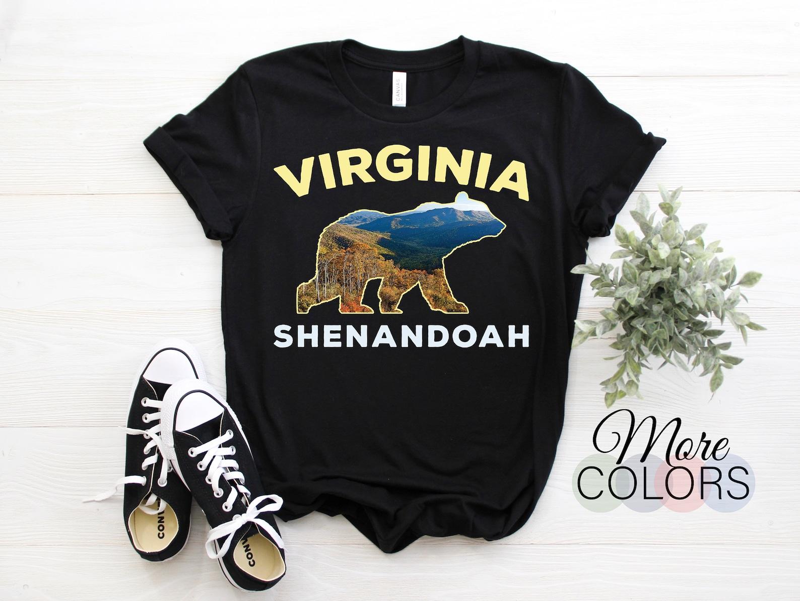 Shenandoah National Park US Vintage T-Shirt, USA Blue Ridge Mountains Virginia Parks Lover Gifts, Adventure Outdoors, Camping Hiking Travel, 140