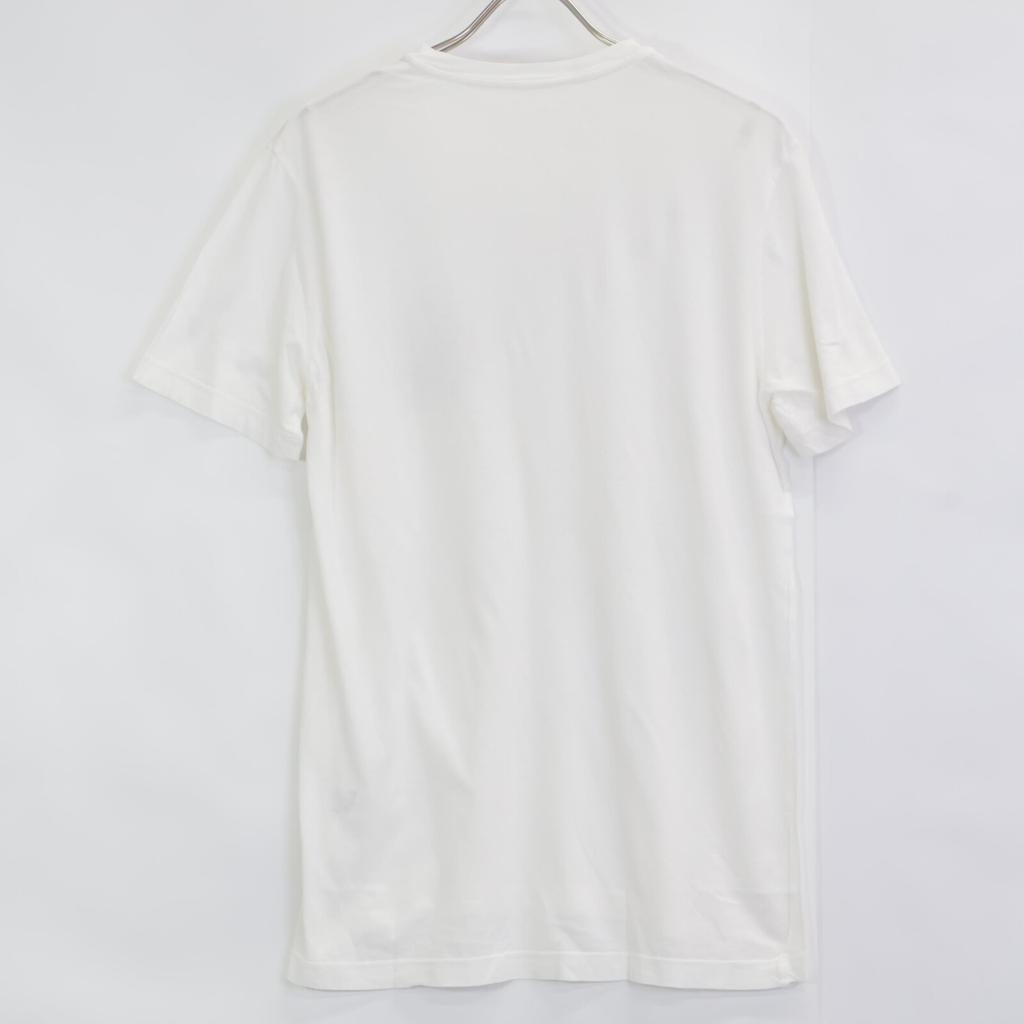 CHROME HEARTS White BS Flared V-Neck T-Shirt Tops Not Written whiteUsed