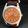 JAPAN VINTAGE REFURBISHED SEIKO 5 AUTOMATIC 6309A MENS ORANGE WATCH a442460-1