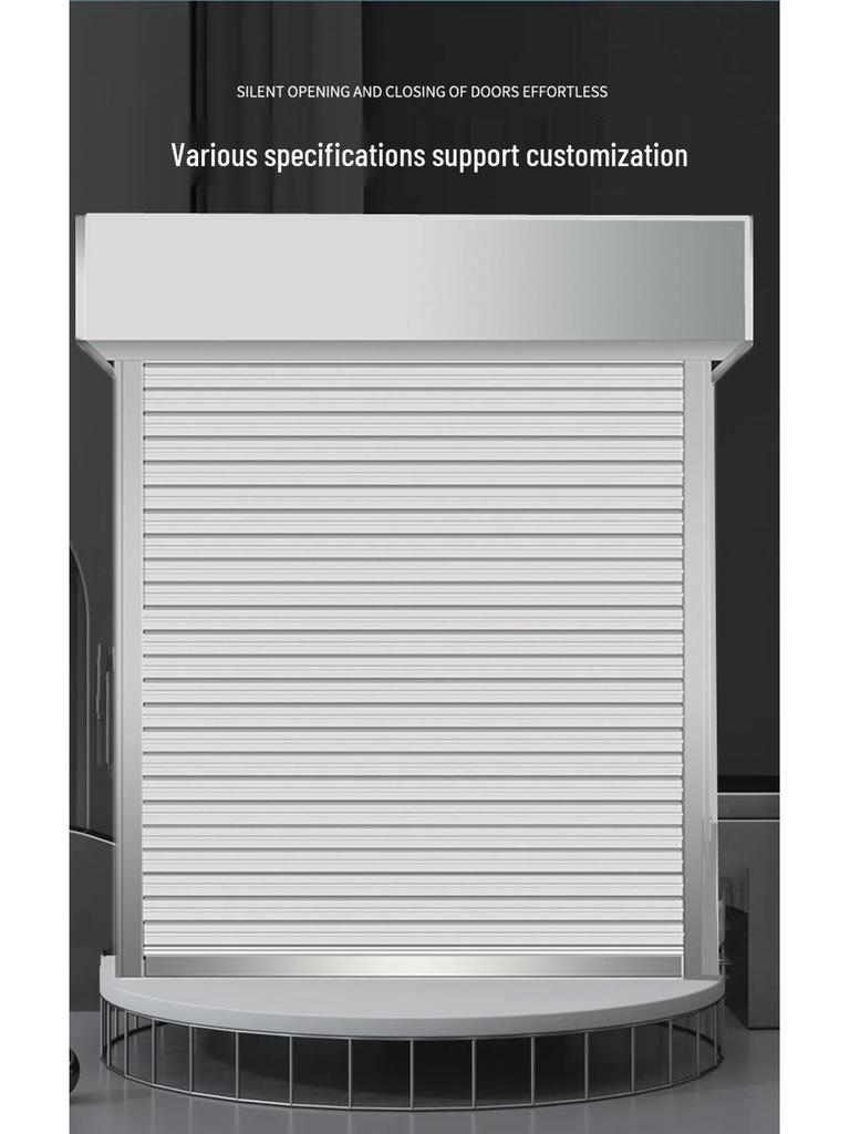 Fireproof Steel Composite Electric Roller Shutter Door with Double Track and Inorganic Cloth