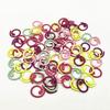 Colorful Spiral Metal Crochet & Circular Knitting Needles with Stitch Markers