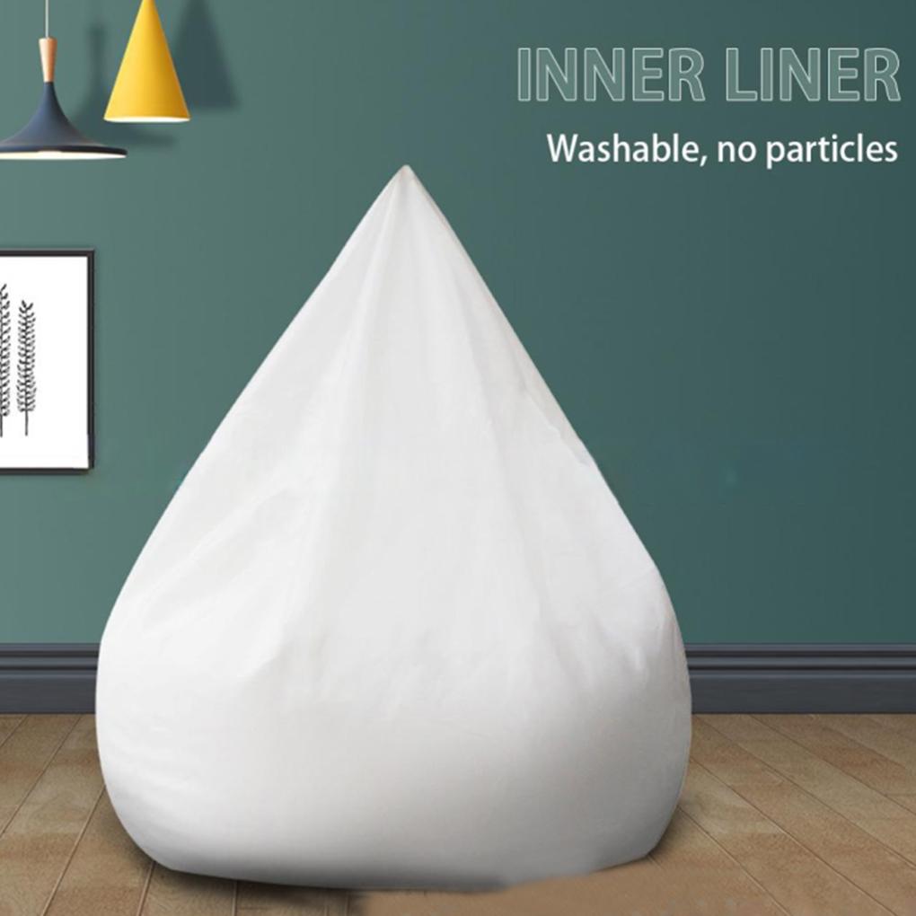 Bean Bag Chair Cover Living Room Hotel Sofa Liner Reusable Beanbag Household Solid Color Decorative Dust-proof Slipcover