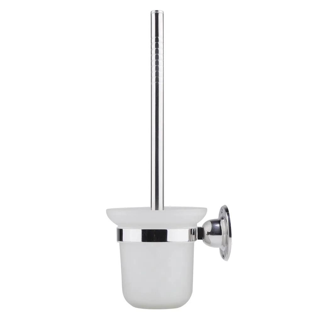 

Stainless Steel Long Handle Toilet Brush Toilet Brush Wall Mounted Cleaning Brush With Holder Bathroom Toilet Accessories білий