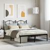 VidaXL Metal Bed Frame with Black Headboard 140x200 Cm 353440