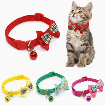 Verstelbare Huisdieren Kat Halsbanden Leuke Vlinderdas Met Bel Hanger Ketting Mode Stropdas Veiligheidsgesp Huisdier Kleding Accessoreis