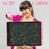 16/20 Inch Magic LCD Writing Tablet with Pens Kids Drawing Board Age 3-8 Reusable Montessori  Educational Toy for Children Gift