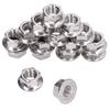 50Pcs Flange Nut 304 Stainless Steel Fastener Accessory Set Kit for Fixing MaintenanceM8