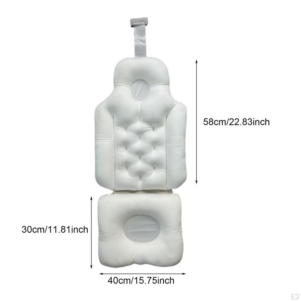 Bath Pillow Bathtub Back Support Relaxing Comfortable Gifts Accessories Sturdy Seat Cushion