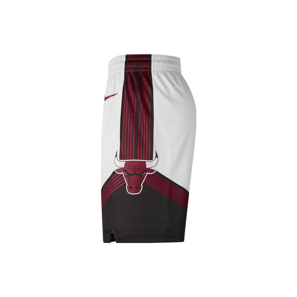 Nike NBA Chicago Bulls City Edition Swingman Šortky Bílá/Chicago Červená Pánské Streetwear DO9652-100