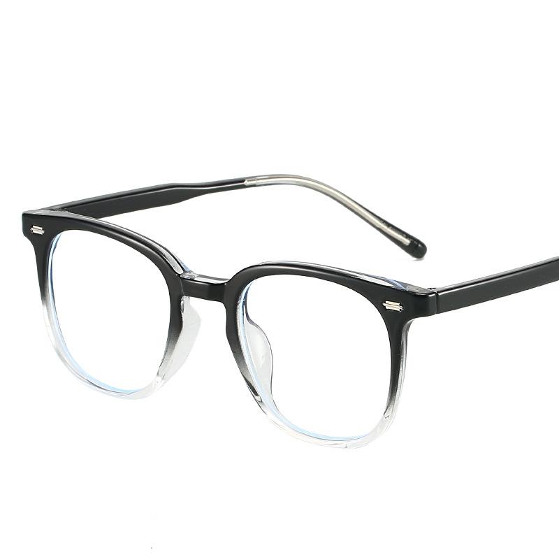 Rivets Decoration Women Eyeglass Frames Square Shape TR90 Material Men Glasses Blue Light Blocking Women's Glasses Frames
