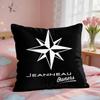 JJeanneauS Yachts Logo Cushion Cover Square Short Plush Pillow Case Living Room Sofa Home Decor Funda X