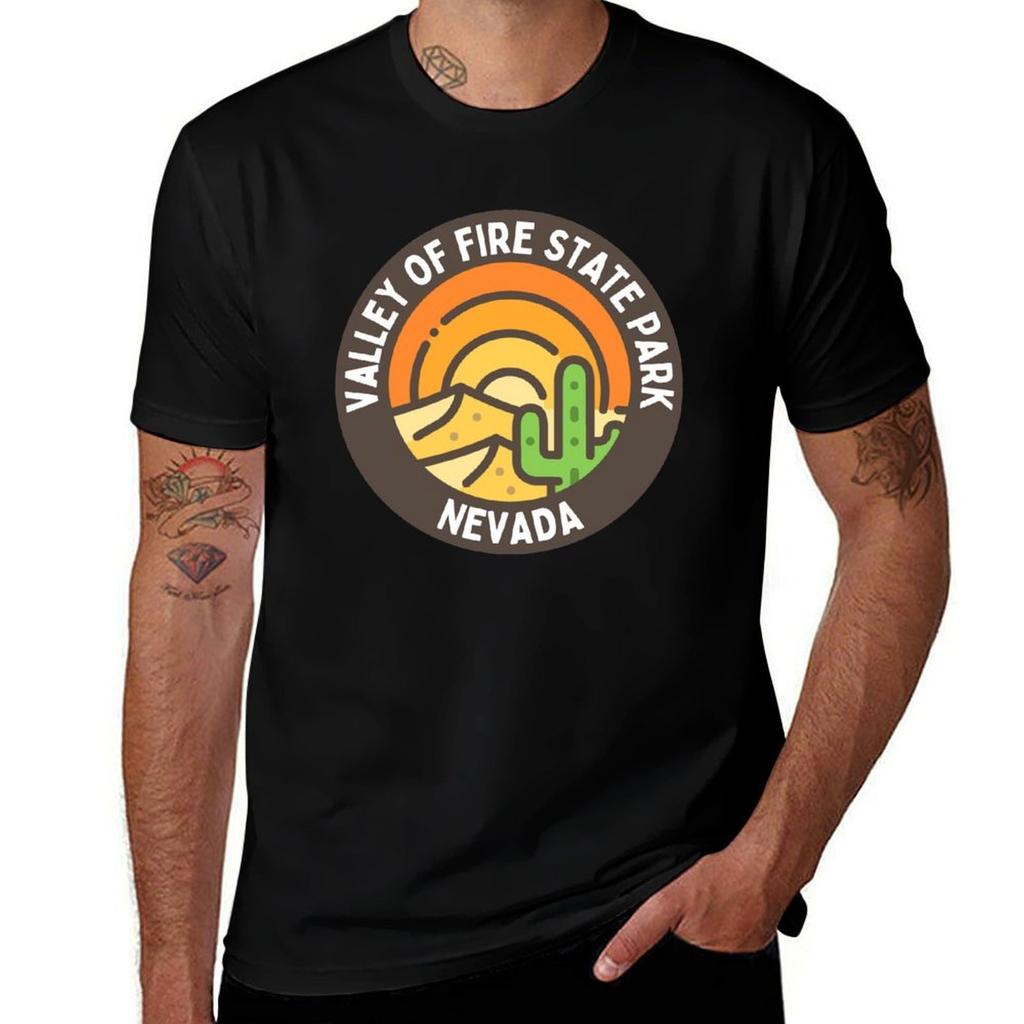 Valley Of Fire State Park Nevada Desert Mountain Summer Tshirt Antipilling Casual Tshirt