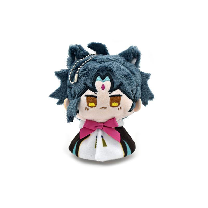 Non-Toxic 12Cm Impact Plush Pendant Keychain Cosplay Venti Albedo Xiao Raiden Shogun Tartaglia Kazuha Doll Toy Beadchain Gift
