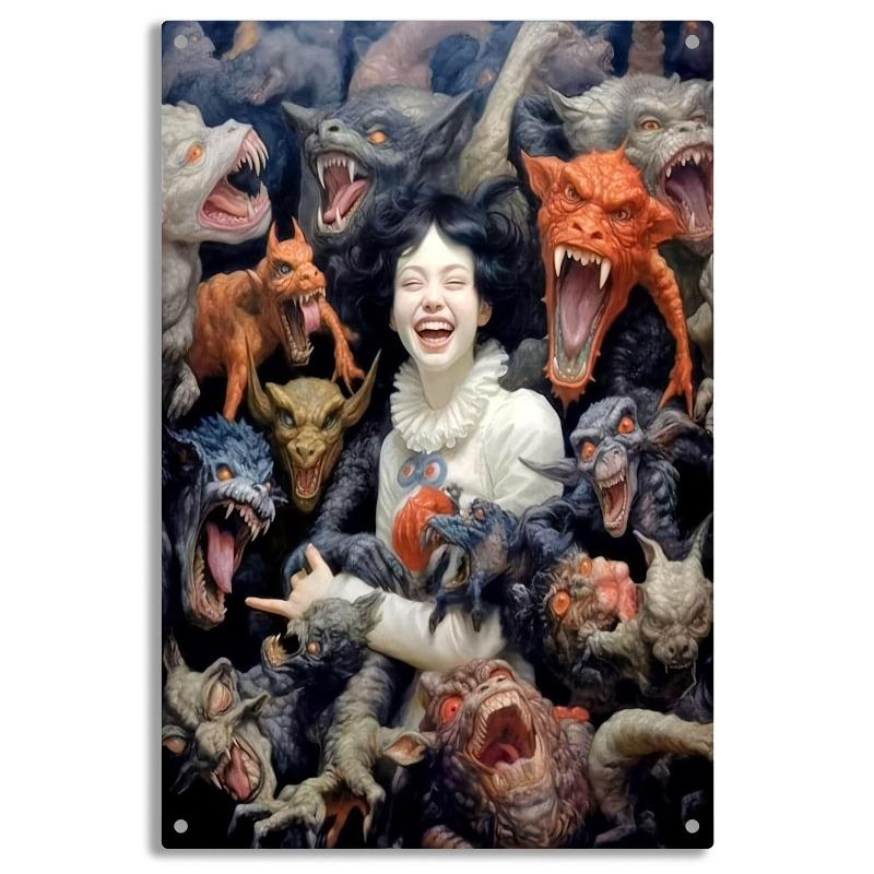 Halloween Metal Tin Sign Wall Decor 20x30cm