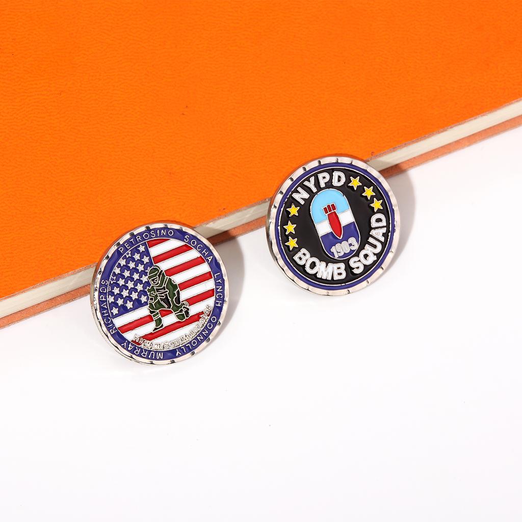 Kreative New Yorker Polizei 1903 Metall Emaille Anstecknadel Münze Bombenkommando Amerikanischer Pin Herren Damen Rucksack Schmuck Zubehör Geschenk