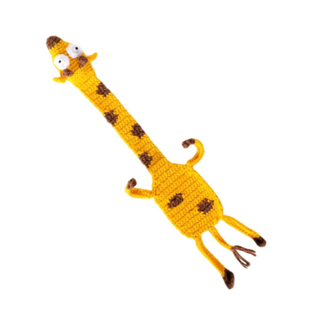 Crochet Bookmarks Cartoon Animal Bookmarks Book Page Holder Book Page Divider Appreciation Gift for Teacher Reader