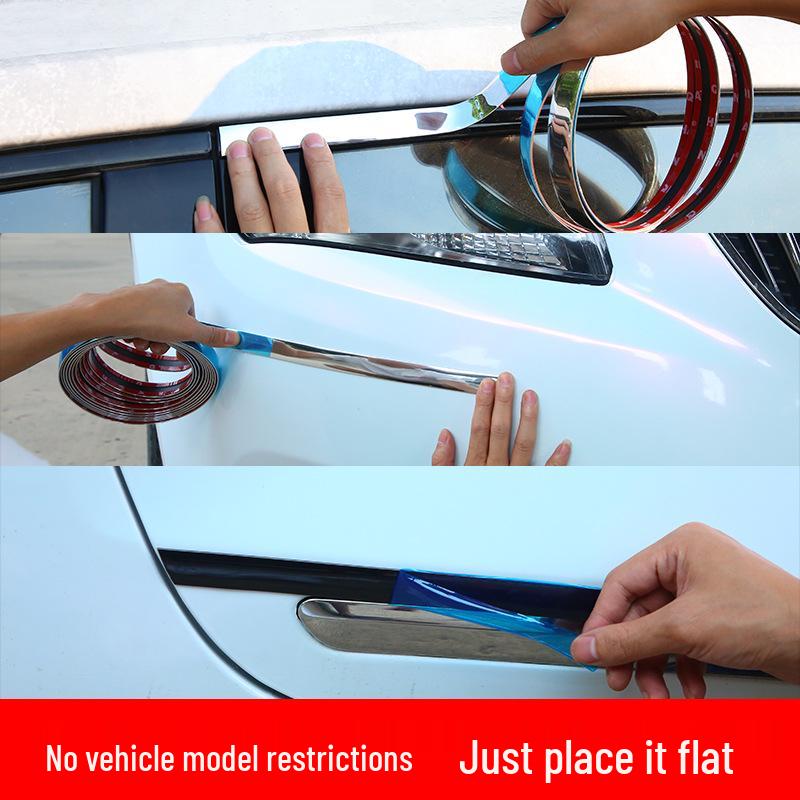 Universal Chrome Car Window & Body Anti-Collision Strip