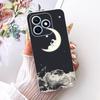 For Honor X8d 4G Case Cute Cat Luxury Flowers Painted Cover Soft Slim Phone Case For Honor X8d X 8d HonorX8d 4G Back Cover Coque