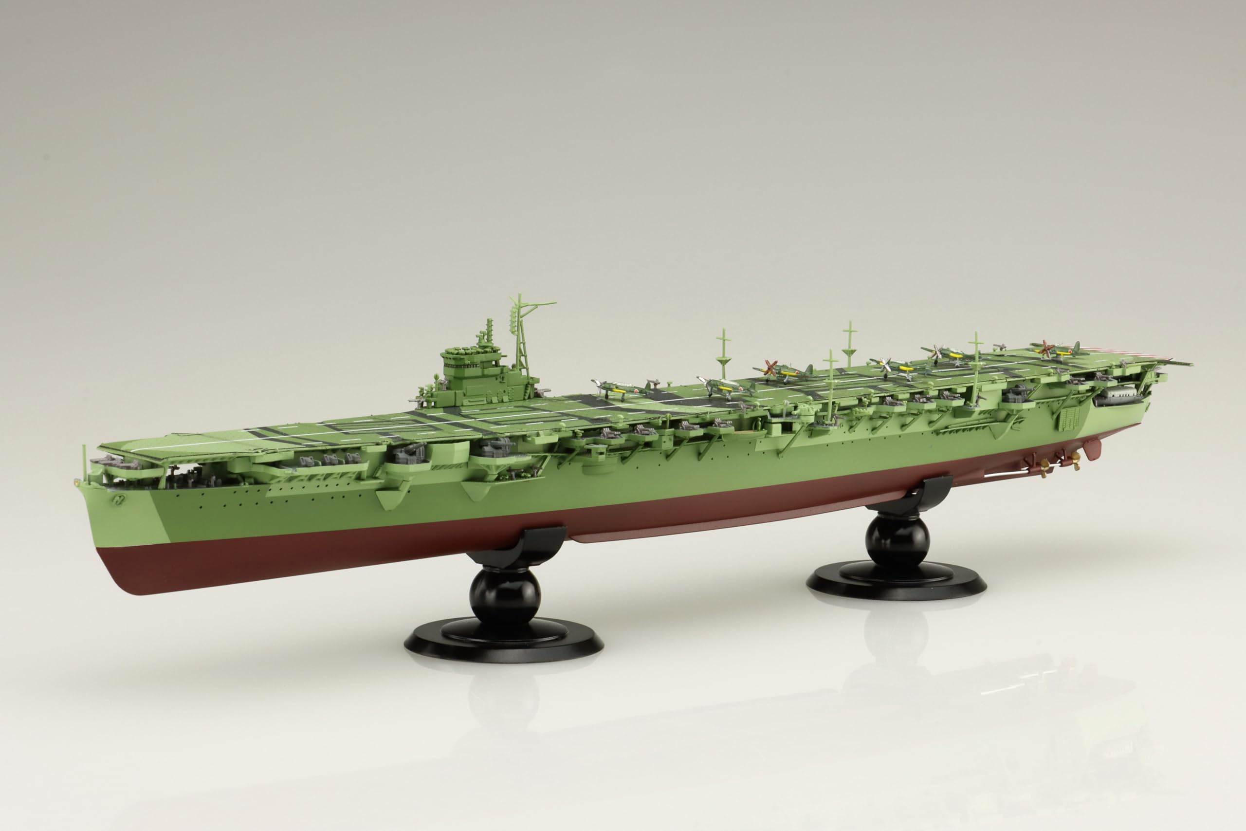 

Imperial Japanese Navy Series 42 Japanese Navy Aircraft Carrier Katsuragi Full Haruha Model Etching Plastic Model 1/700 No. EX-1 (with Parts) зелёный