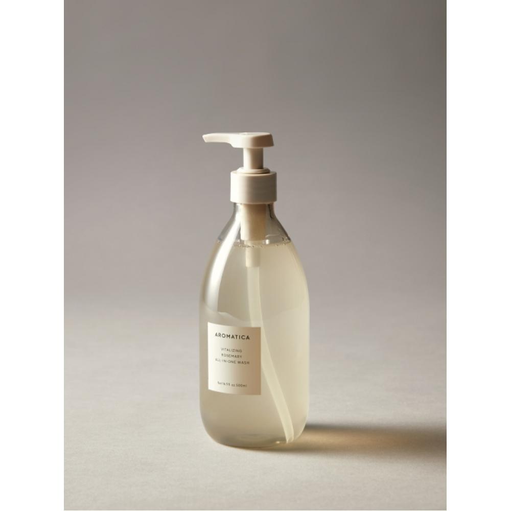 Aromatica  Fresh Scent  Large Capacity Rosemary Hair   Body Wash 500ml NONE