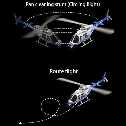 Remote Control Multi-Purpose Helicopter with 6-Axis Gyroscope, High Hover Barometer, and High Flow Light Positioning, Ideal for Adult Beginners (Dual