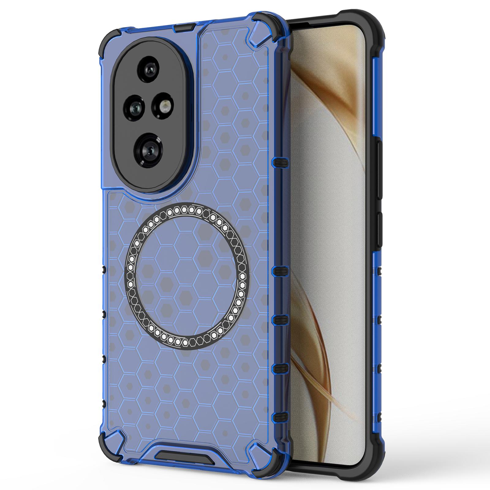 

Для Honor 200 Pro 5G Чехол Сотовый из ТПУ+ПК Совместим с MagSafe Blue