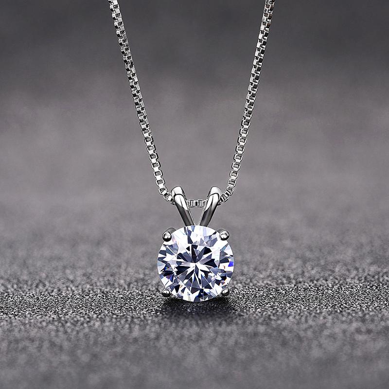 Xiaomi Huitan Niedliche Halskette für Damen mit AAA Zirkonia-Stein Einfacher Stilvoller Damenschmuck Tägliches Tragen Party Schmuck Geschenke