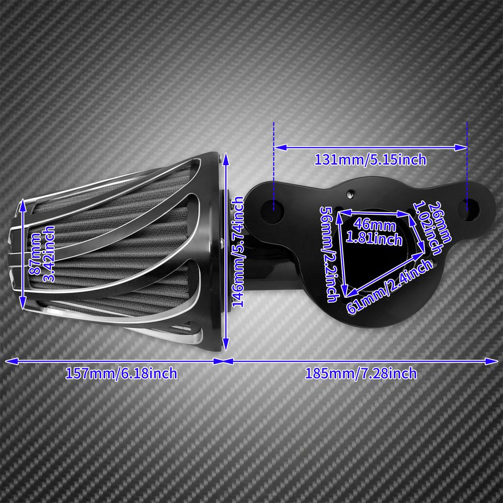 Motorcycle CNC Air Filter Intake Cleaner For Harley Softail Sportster XL 48 Touring Road King Street Glide Dyna Fat Boy Breakout