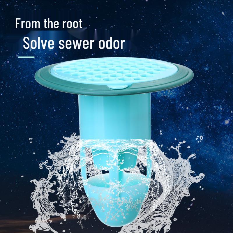 Bullet Head Toilet Floor Drain Deodorizer: Insect & Odor-Proof Cover for Kitchen & Bathroom
