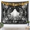 Bohemian Tapestry for Bedroom | Sun and Moon Wall Tapestry Aesthetic Antique Decor Cosmic Galaxy Tapestries, Universe Stars