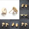 Halloween Stud Women Student Teen Pumpkin Ghost Pattern Stainless Steel Earrings Wholesale Zircon Accessories