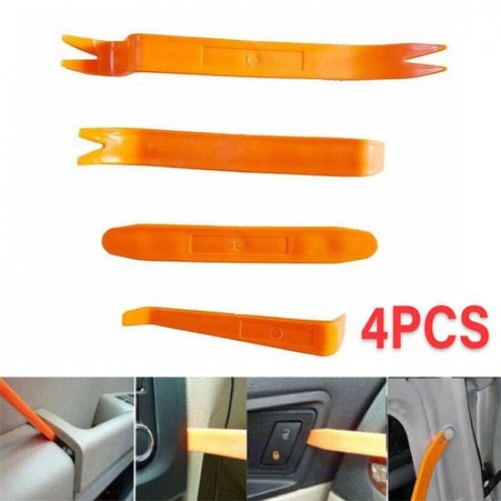 4PCS Car Radio Stereo Door Clip Trim Dash Panel Tall Removal Pry Tool KitS