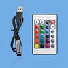 USB port 5V mini 3key mini  17key 24key 4Pin RGB LED strip light RF Controller Control Dimmer for 5050 3528 2835 Strip Lights