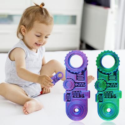 3D tištěný Fidget prsten hračka úleva od stresu úzkosti 5v1 ozubené kolo spinner senzorická hračka děti dospělí přenosná cestovní mindful meditace hračka na otáčení prstem