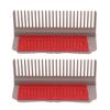 2 Set Flat Iron Comb Attachment Plastic Clip On Hair Straightener Accessory for Home Salon Styling