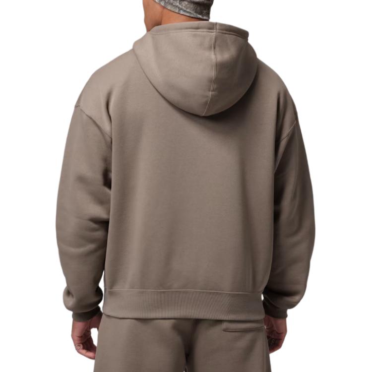 Jordan Brooklyn Fleece Solid Color Zip-Up Hoodie Long Sleeve Loose Sweatshirt Men Hoodies IB7231-040